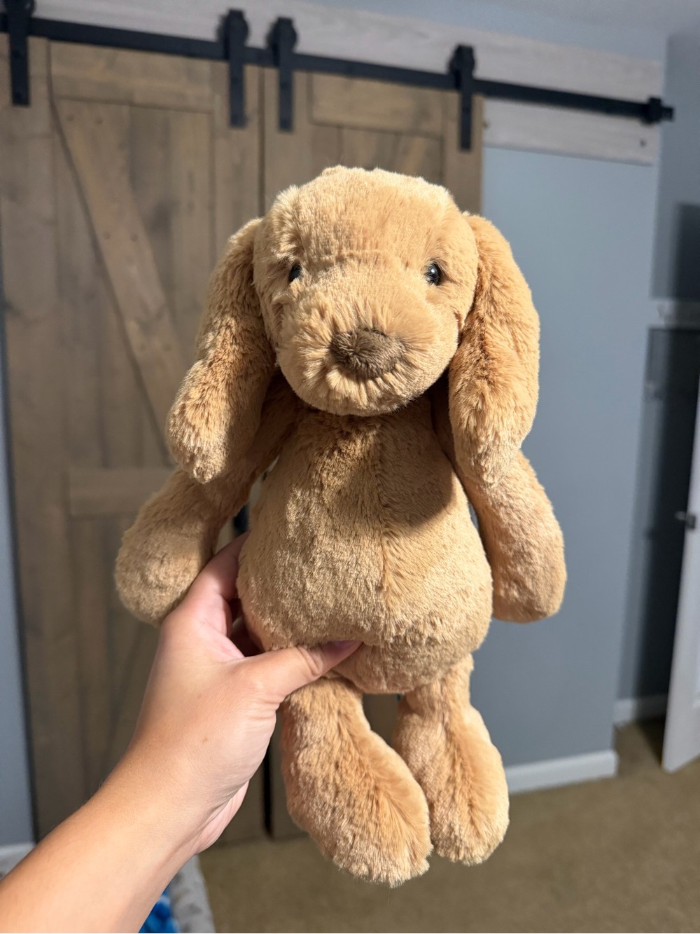 Plush Brown Bunny Stuffed Animal - Soft Cuddly Toy